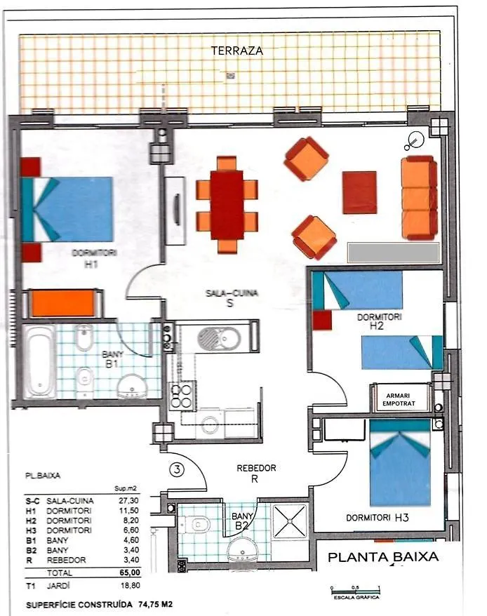 Apartamento Amplio En Planta Baja Con Terraza Cala Busquets Ciutadella  Ciutadella (Menorca)